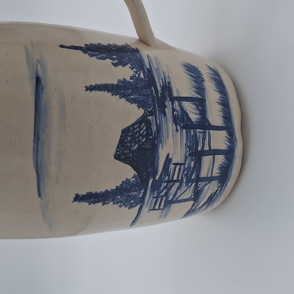 Storie & Son Pottery Vintgage Pitcher Hand Painted  Ceramic Pitcher Collectible - Picture 2 of 9
